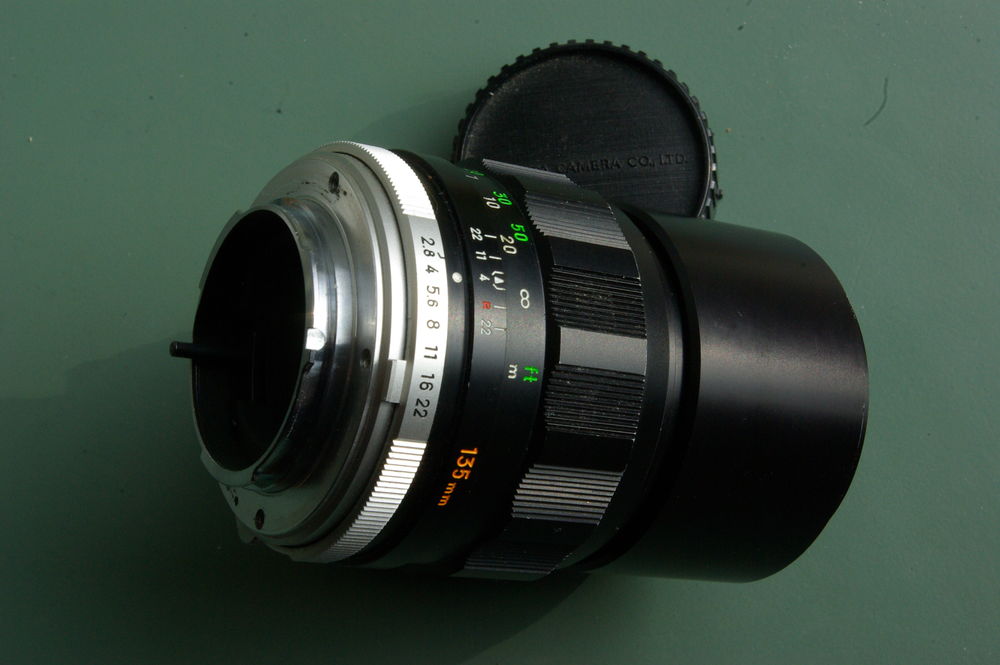 Objectif MINOLTA -135mm MC TELE ROKKOR 2.8 Photos/Video/TV