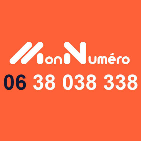 Numro mobile facile  retenir 06 38 038 338 230 Sillingy (74)