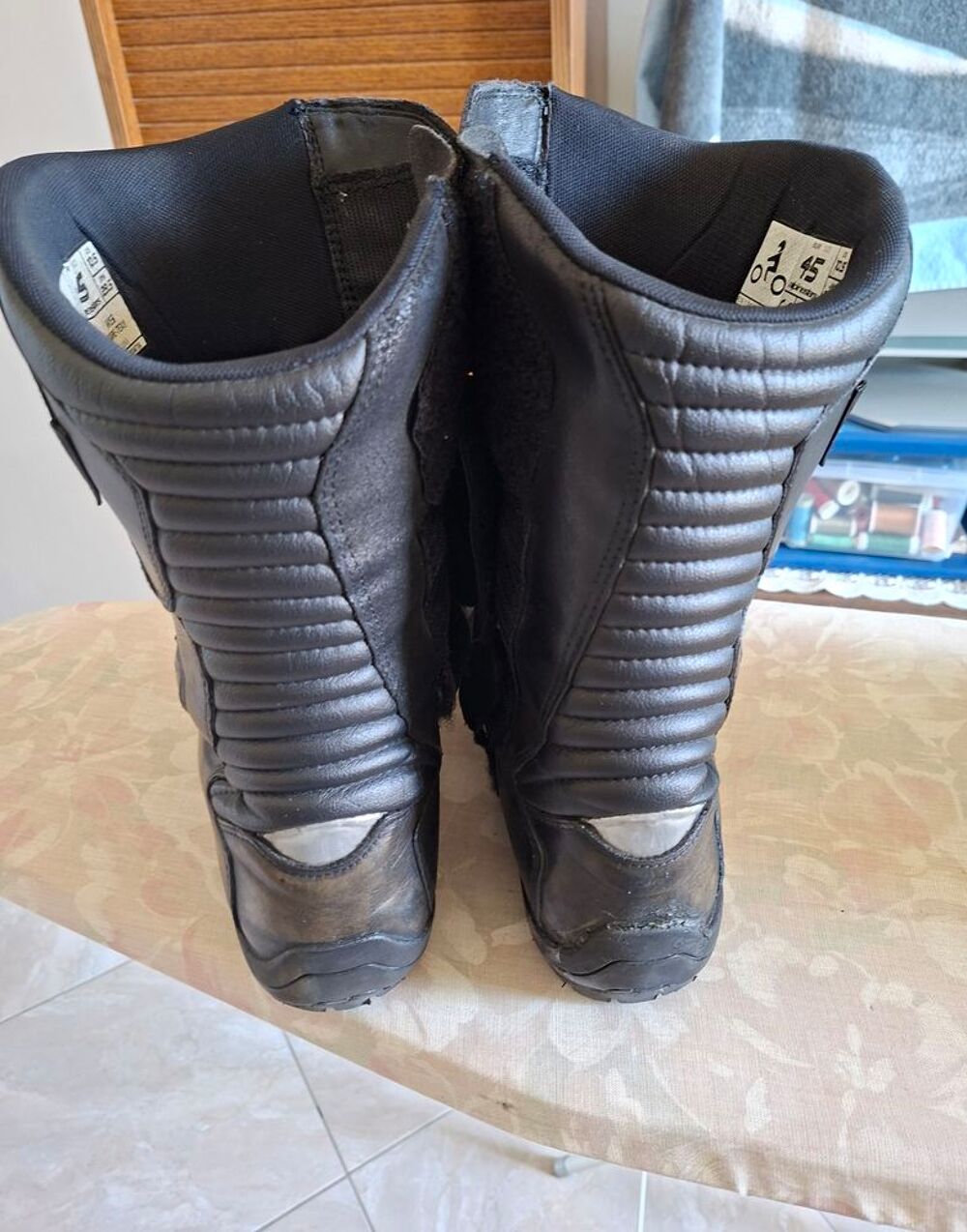 Bottes cuir moto homme Chaussures