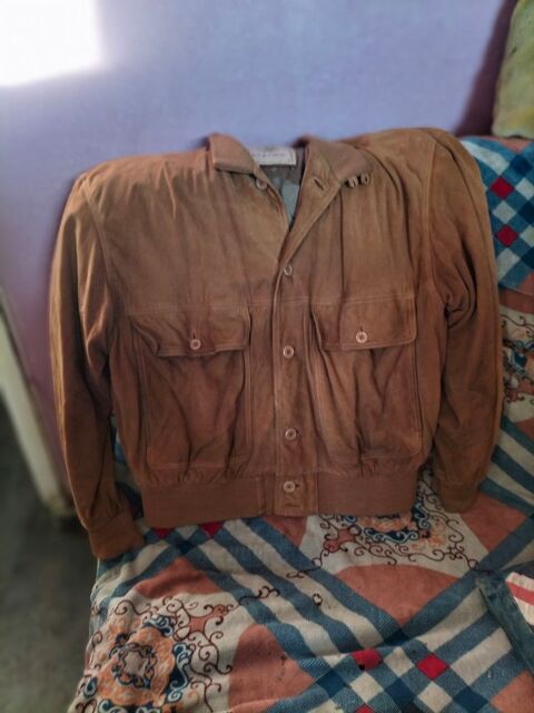 Veste cuir Camel striwa vintage taille Xxl 36 Cachan (94)