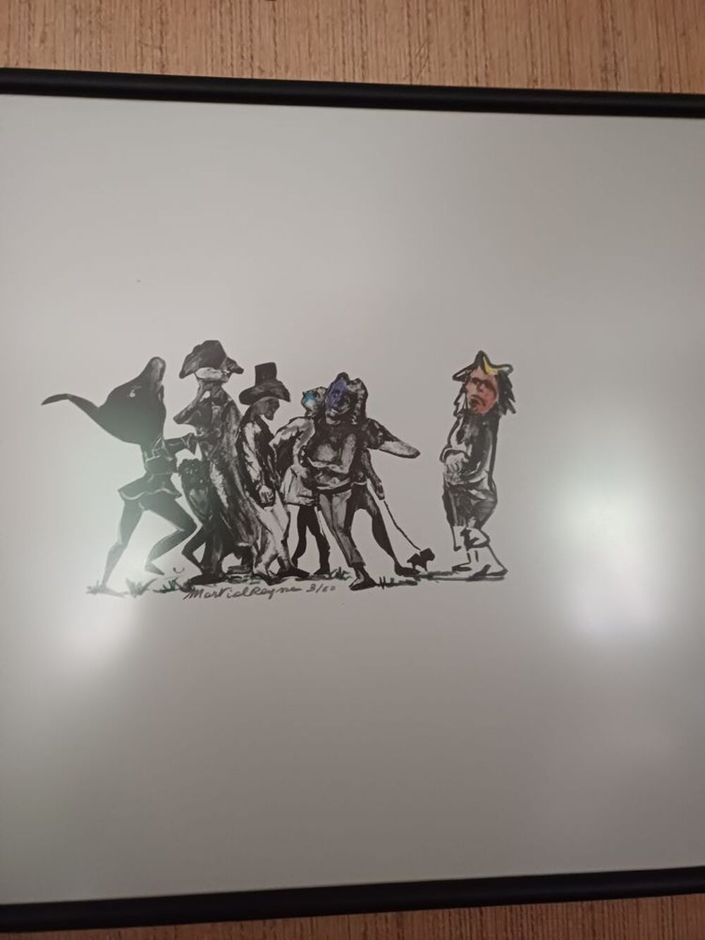 Lithographie 3/60 sign&eacute;e Martial Raysse . Décoration