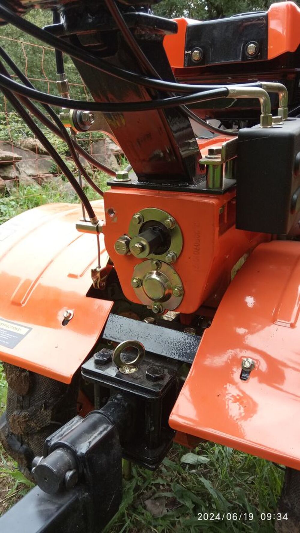 Cultivateur Motoculteur Motobineuse + remorque Jardin