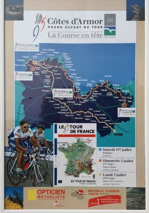 Tour de France affiche originale 100 Trvou-Trguignec (22)