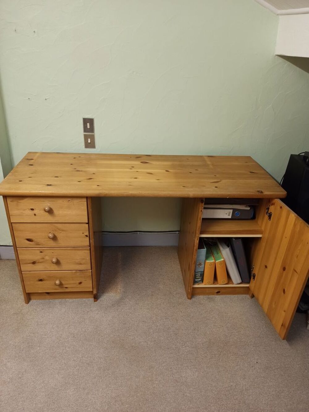BUREAU EN PIN MASSIF Meubles