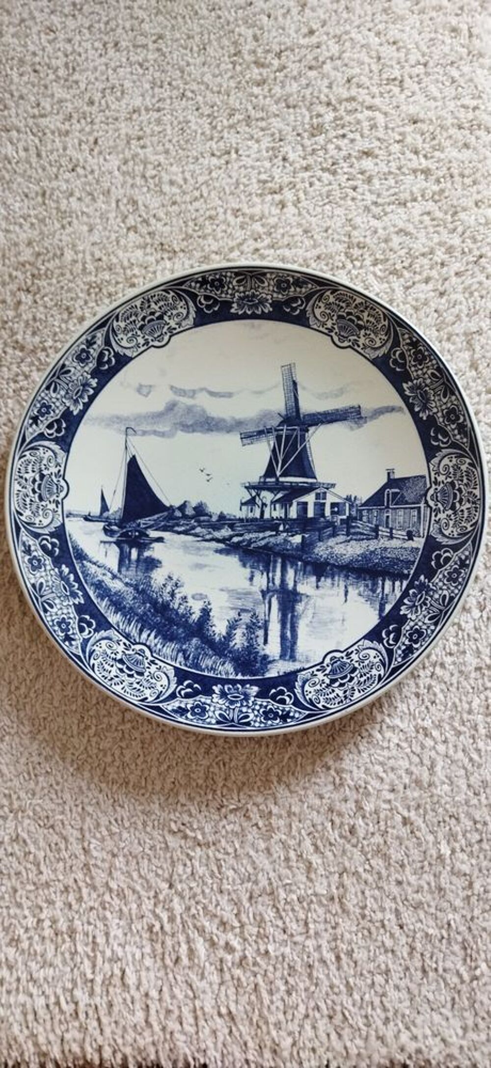 GRAND PLAT DELFT'S DE 40 CM Dcoration