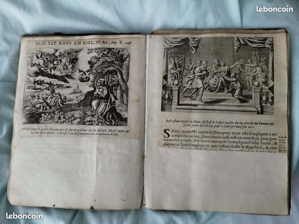 la bible gravures ancienne ancien testament dieu juif moise Livres et BD