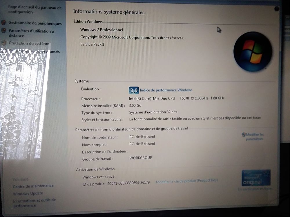Laptop Toshiba Satellite Pro 17 pouces Matériel informatique
