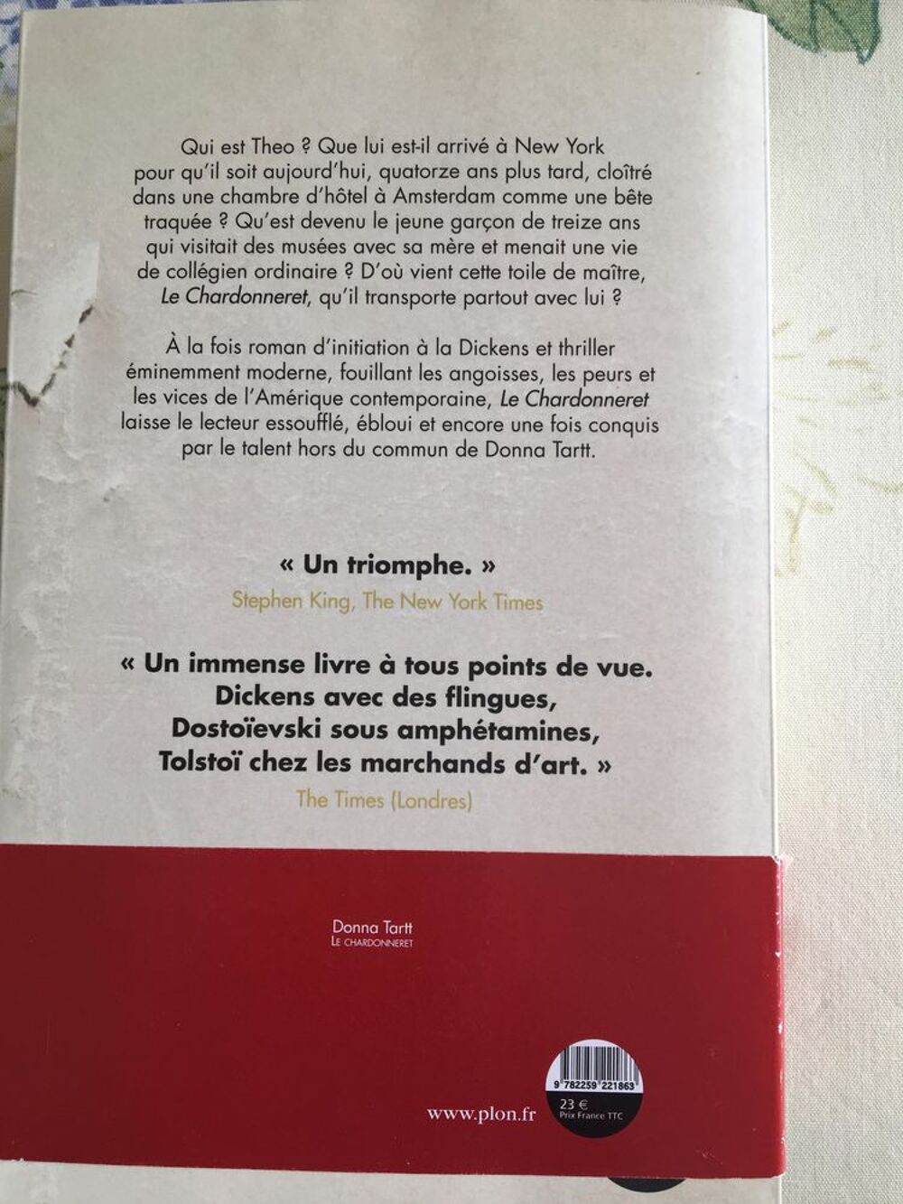 LIVRE DE DONNA TARTT : LE CHARDONNET
Maroquinerie