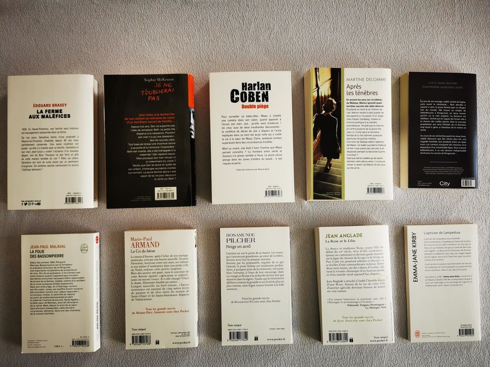 Lot de 10 romans r&eacute;cents Livres et BD