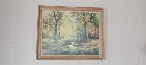 Tableau  Paysage d'automne  signé Robert Wood 0 La Couronne (16)