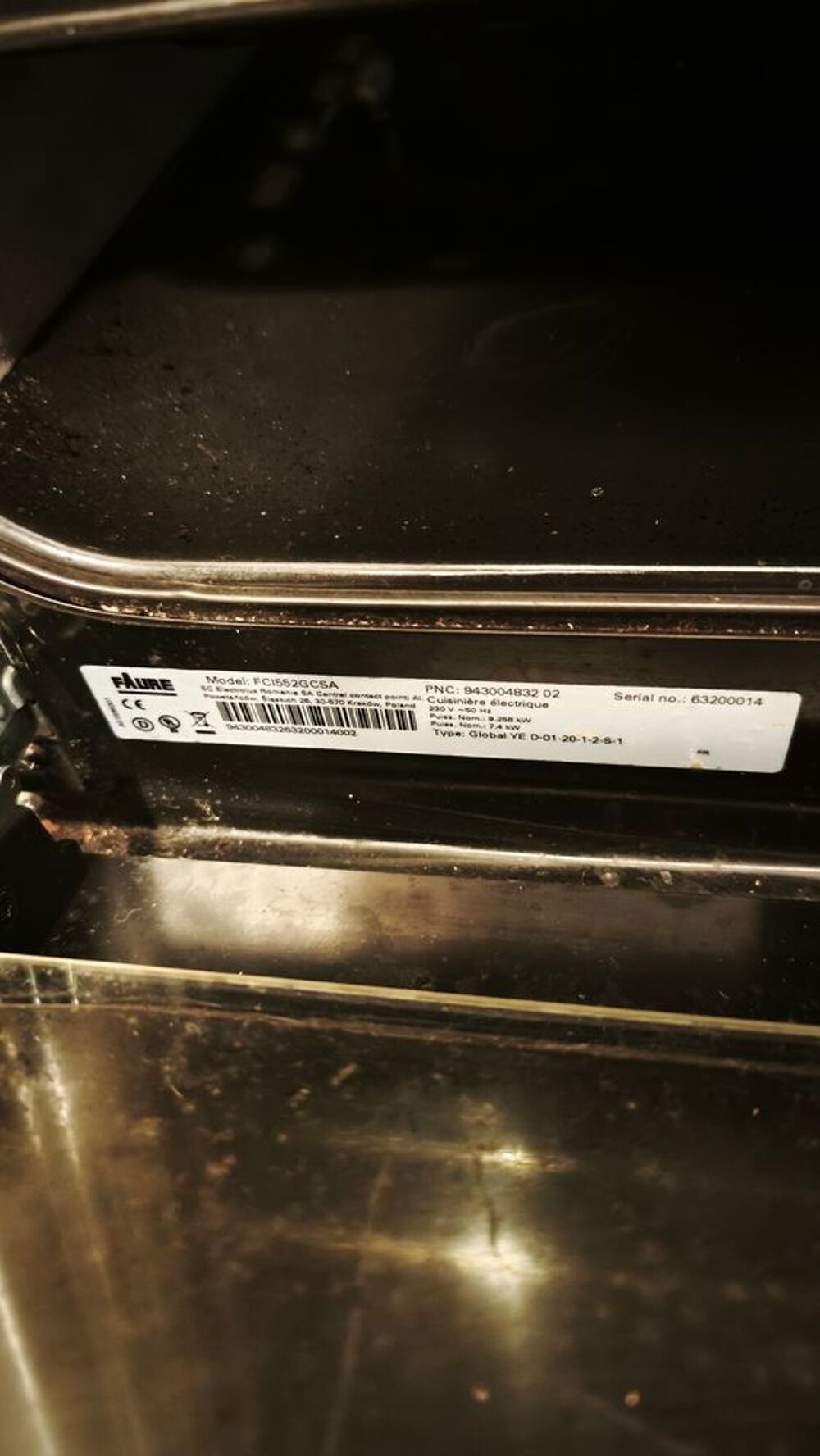 Cuisini&egrave;re &eacute;lectrique induction FAURE Electroménager
