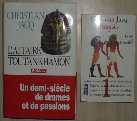 2 livres de Christian Jacq sur l'Egypte en très bon état 12 Montreuil (93)