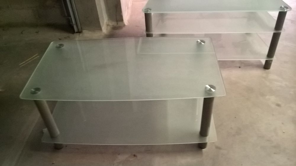 ensemble meubles de salon verre tremp&eacute; Meubles