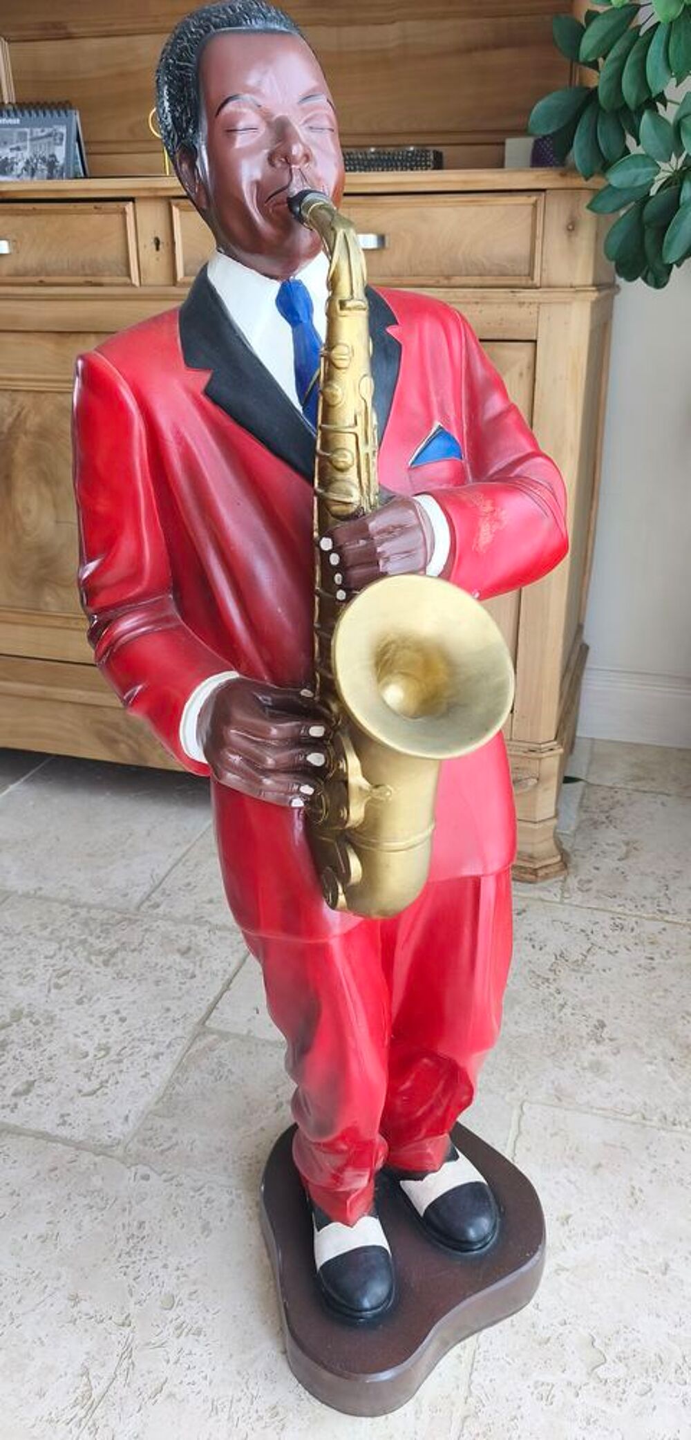 Statue musicien de jazz Décoration