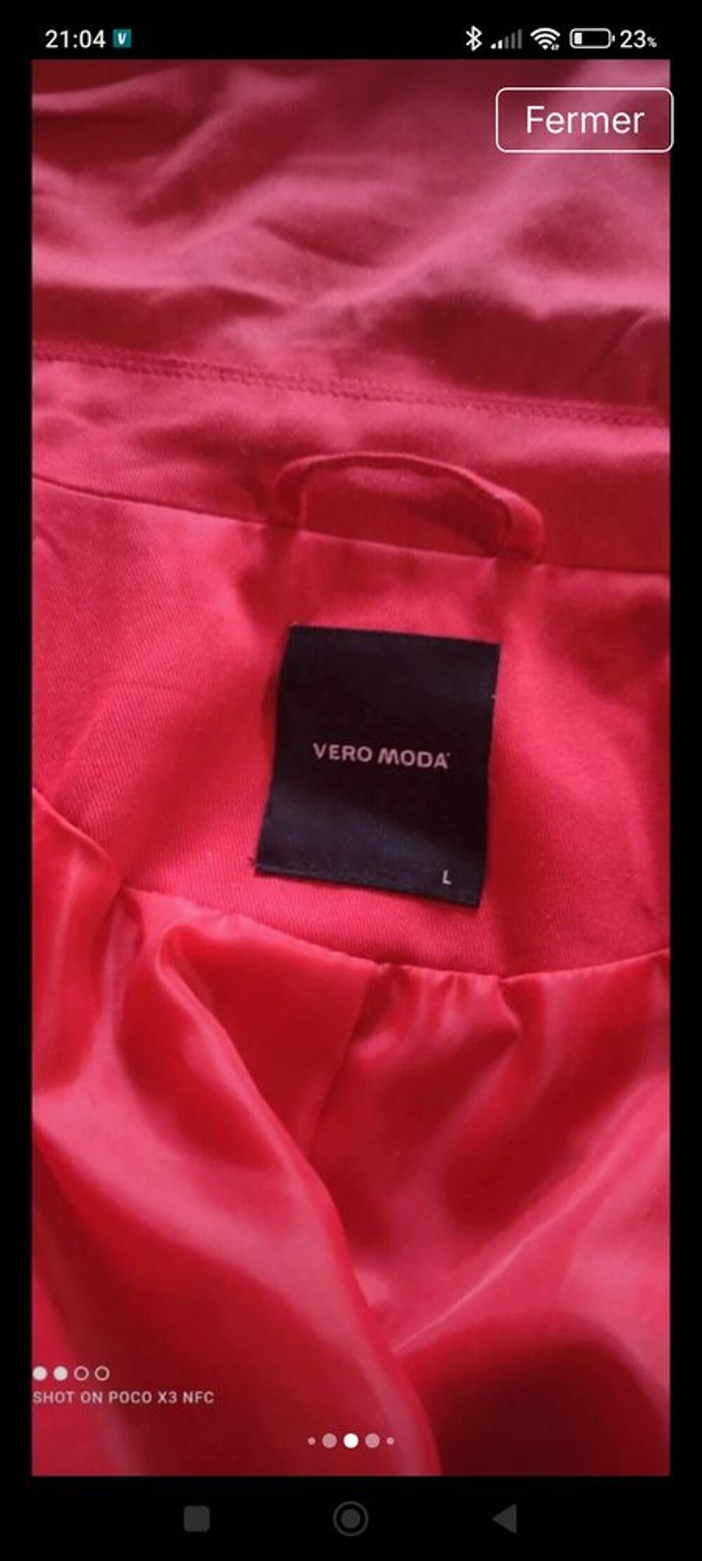Veste rouge &agrave; double boutonnage Vêtements