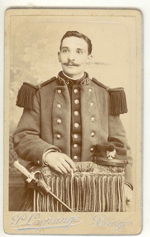 Photo militaire 95me Infanterie  Bourges 7 Loches (37)