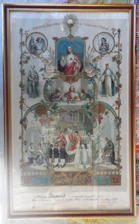 Dipl�me religieux ancien encadr�
Jeanne Brocard 25 Castries (34)