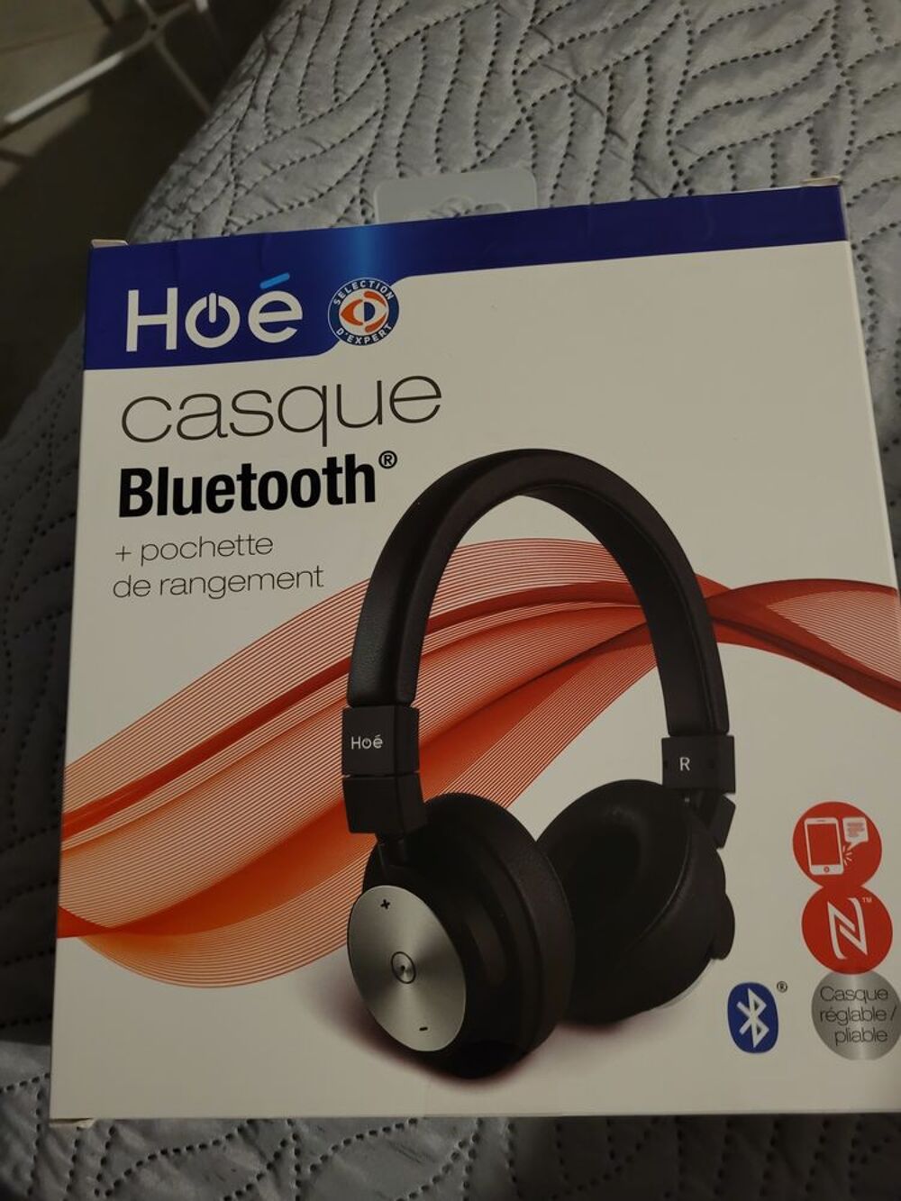 Casque Bluetooth HOE avec pochette de rangement.
Audio et hifi