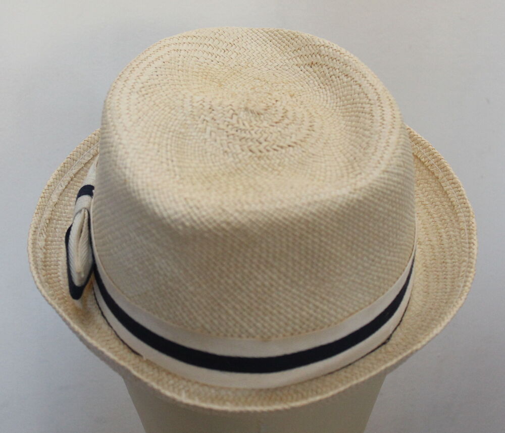 Chapeau de paille blanc ANTHONY PETO T.M Vêtements