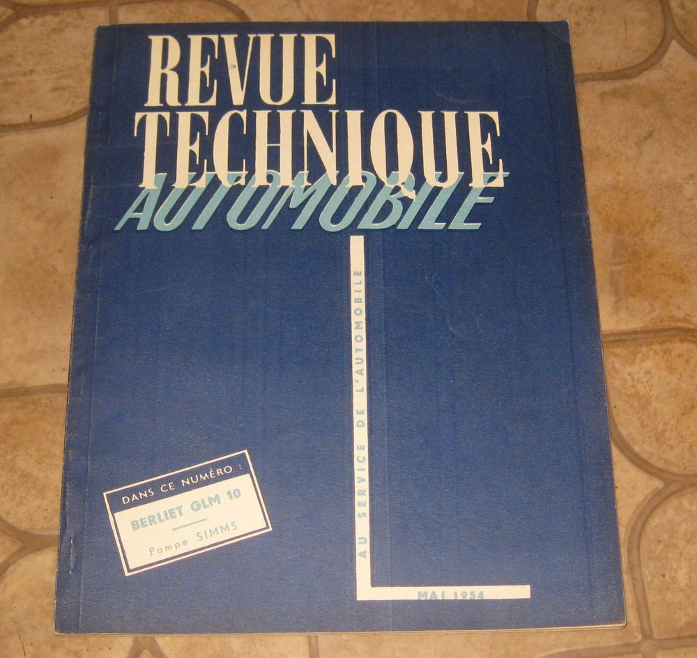 Revue technique 97 de 1954 berliet glm 10 