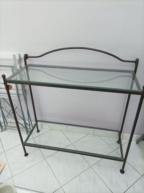 Console Fer Forg� 2 Plateaux verre 30 Croissy-Beaubourg (77)