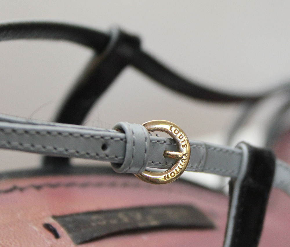 Sandales &agrave; talon LOUIS VUITTON T.38 Maroquinerie