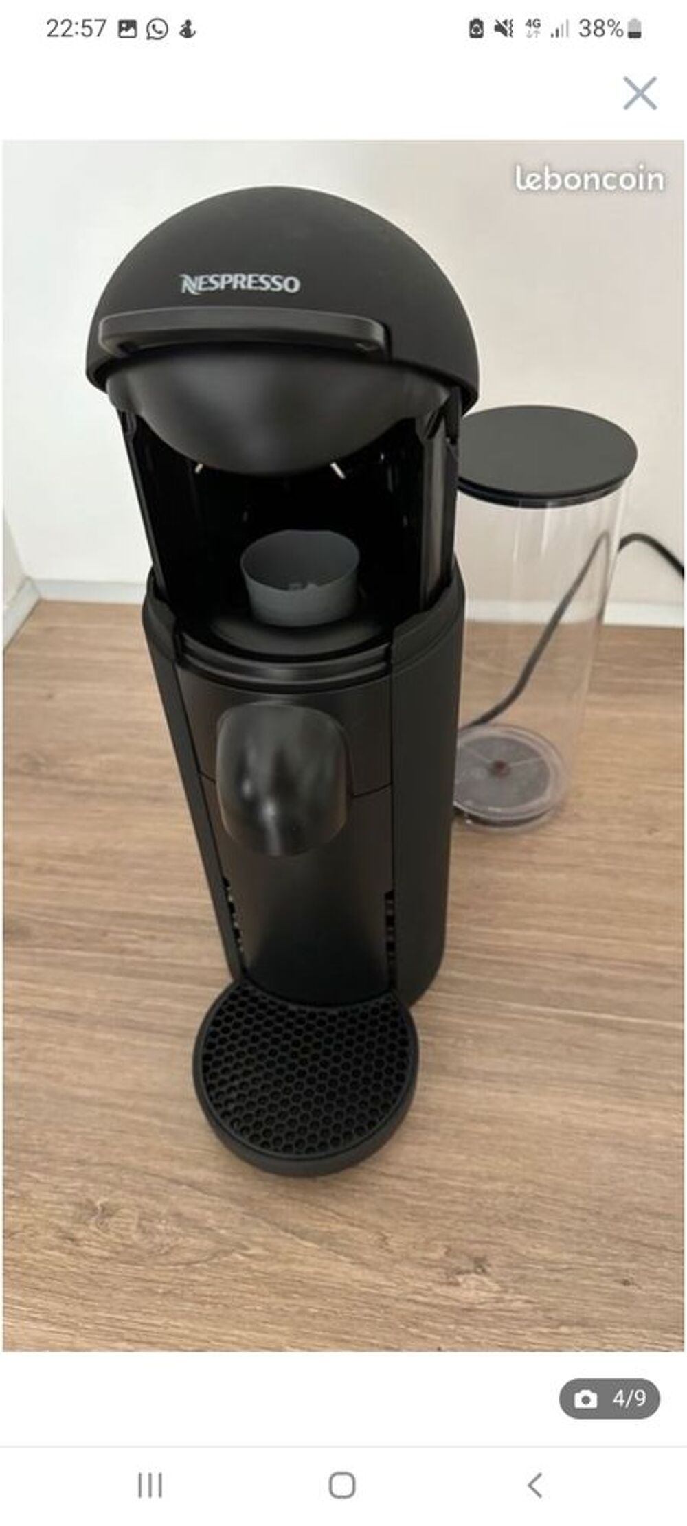 Machine Nespresso Vertuo noir mat Electroménager