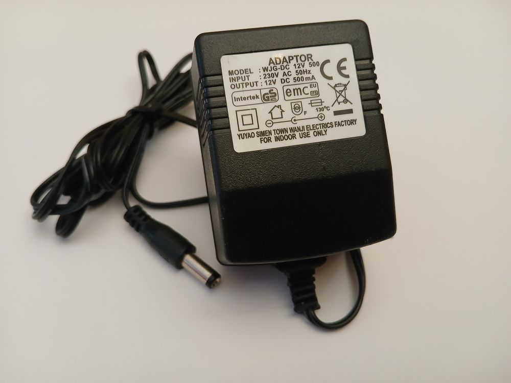 Adaptor WJG-DC 12v500 230v ac 50hz 12v dc 500MA Matériel informatique