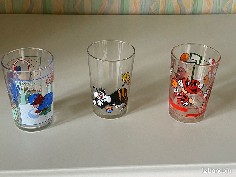 Verre &agrave; Moutarde avec motif dessins anim&eacute;s Cuisine