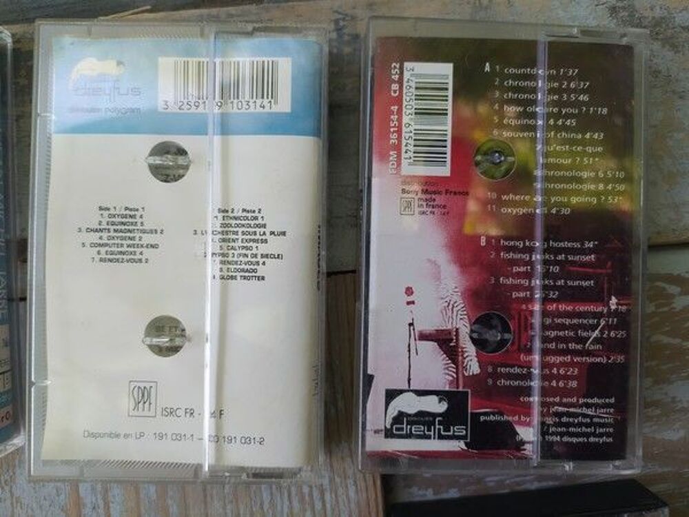 8 Anciennes Cassettes Audio Jean Michel Jarre CD et vinyles