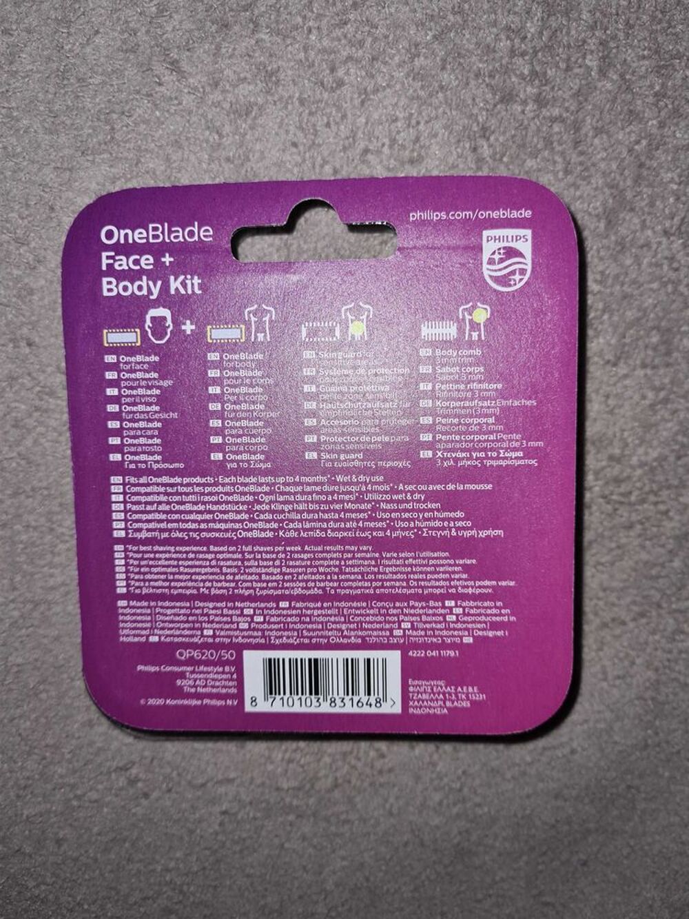 2lames rasoirs Philips One Blade&amp;OneBlade Maroquinerie