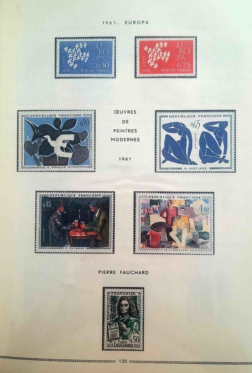 S&eacute;rie de timbres de collection de France G13 