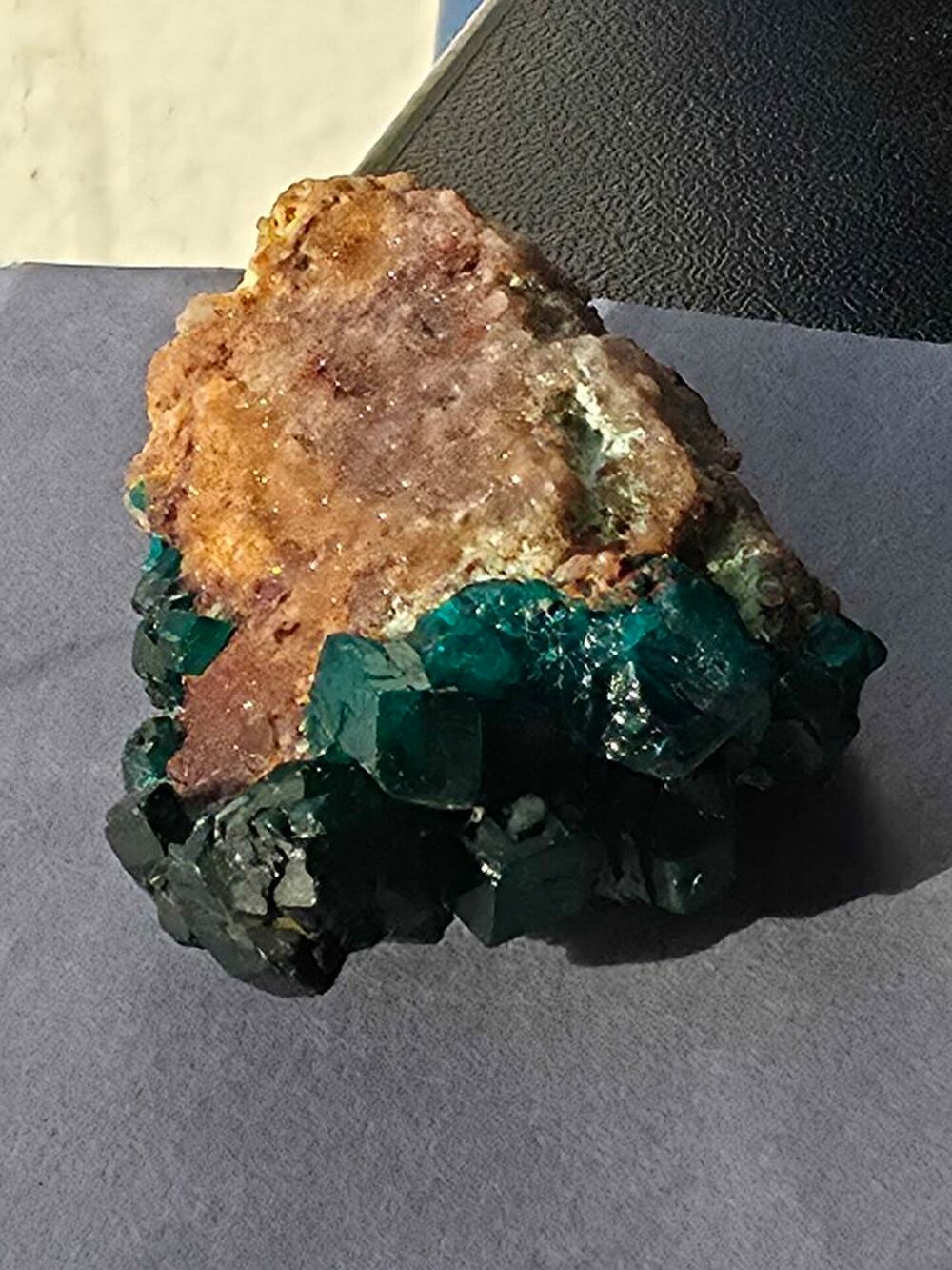 Dioptase Brute Vert Emeraude sur Matrice-Katanga 16g 