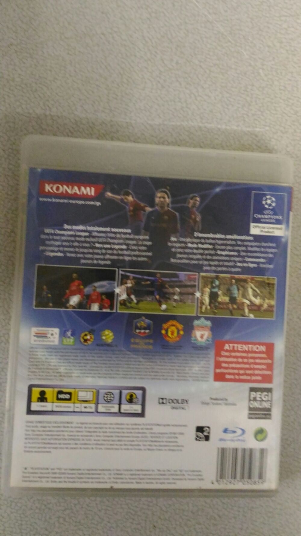 Jeu Playstation 3- PES2009 Pro &Eacute;volution Soccer Consoles et jeux vidéos