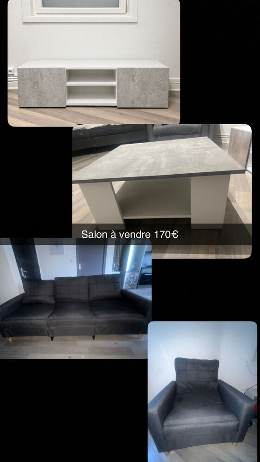 Salon complet secteur Aniche 59580 Meubles