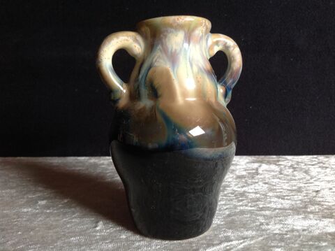 PETIT VASE À DEUX ANSES EN FAIENCE PARFAIT ÉTAT Envoi Possib 2 Trégunc (29)