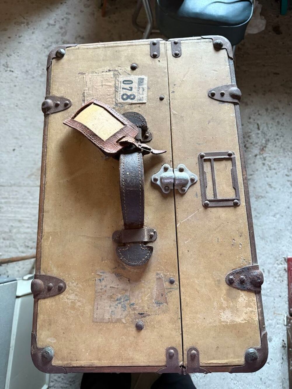 Malle de voyage ann&eacute;es 1950 