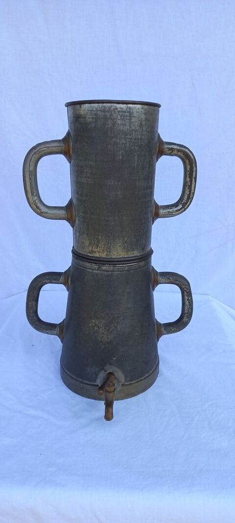 Ancienne cafetière de cantine zinc 10 litres Cranves-Sales (74)
