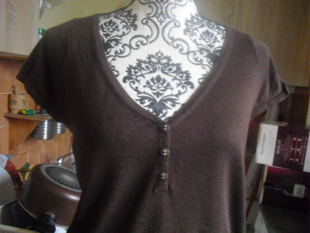 PULL marron fon&ccedil;&eacute; NEUF SINEQUANONE TAILLE 1 Vêtements