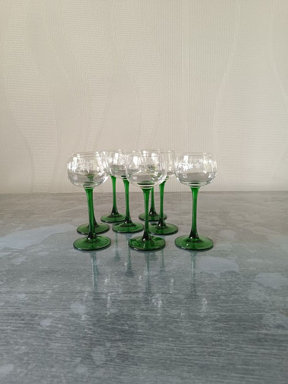 Verres &agrave; vin blanc Décoration