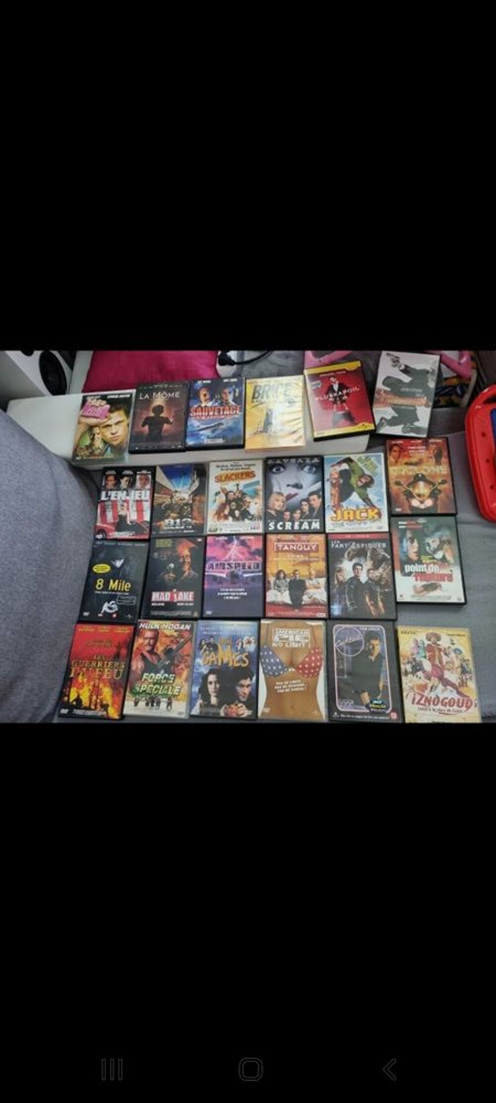 5e l'unit&eacute; DVD et blu-ray