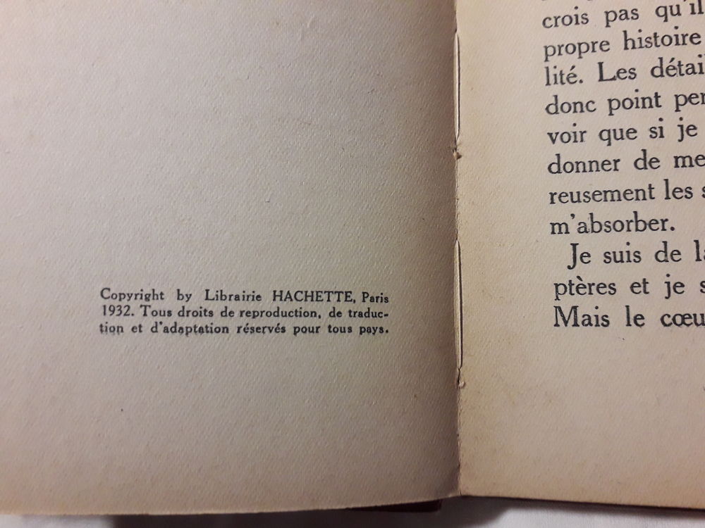 Histoire d'un papillon : &eacute;dition 1932 Livres et BD