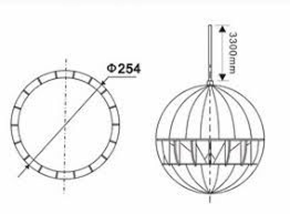 Enceinte Sph&eacute;rique suspendue IP55 blanche 20W / 100V (lot de Audio et hifi