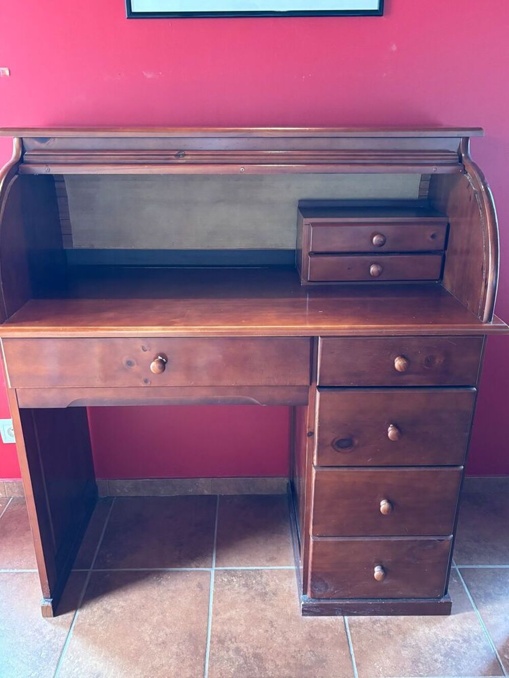 Bureau type secr&eacute;taire en bois. Meubles