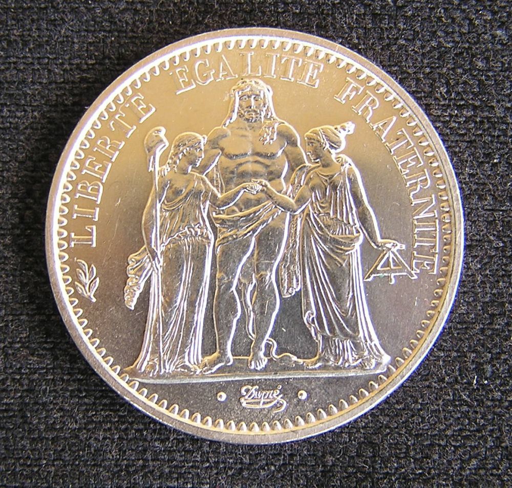 Pi&egrave;ce en argent 1965 - 10 Francs Hercule
