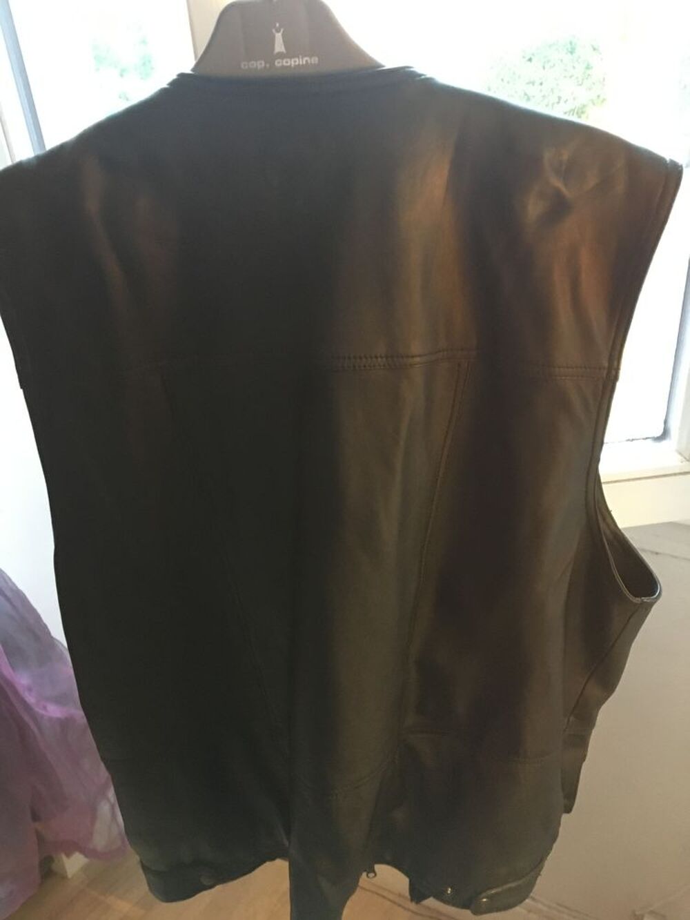 gilet cuir Vêtements