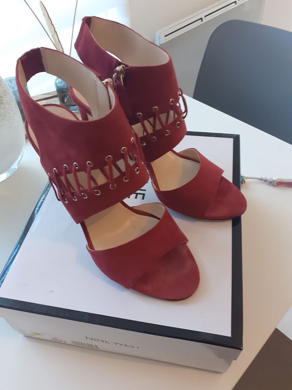 Sandales &agrave; talons nubuck NINE WEST pointure 40 Chaussures