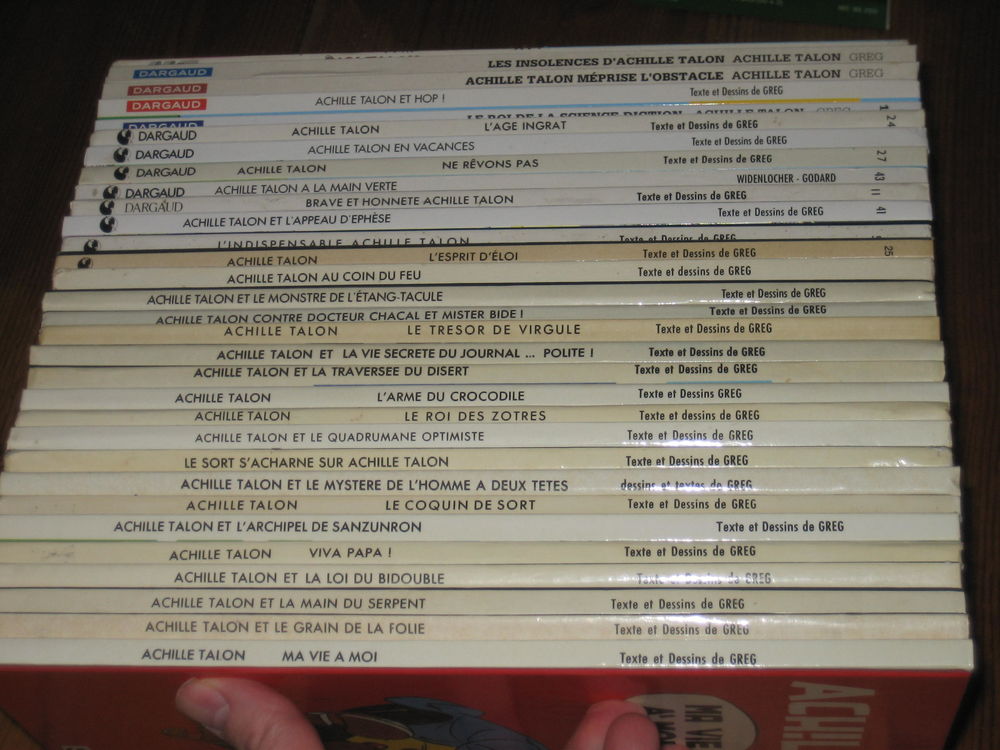 lot 31 bd ACHILLE TALON cartonn&eacute;es DARGAUD Livres et BD