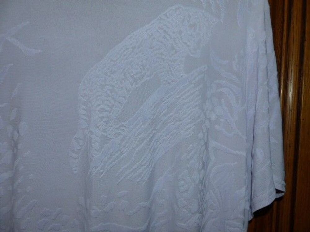 tunique blanche impression blanc en relief de savane Vêtements