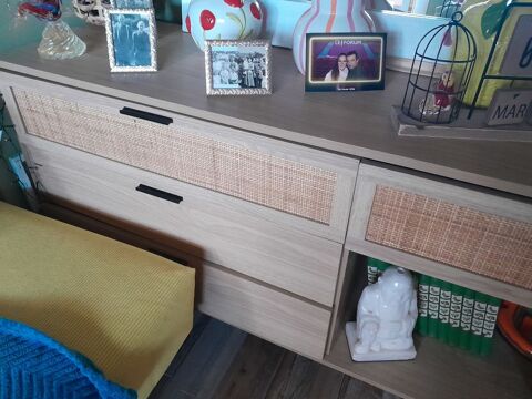 Buffet bas bon etat en bois clair 20 Le Mans (72)